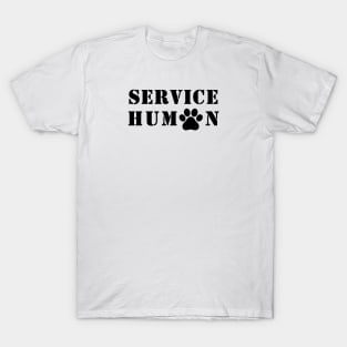 Service Human in Stencil Font T-Shirt